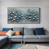 Abstract Forest Landscape Painting on Canvas, Large Wall Art Original Colorful Flower Art Custom Painting Trendy Living Room Home Decor Online